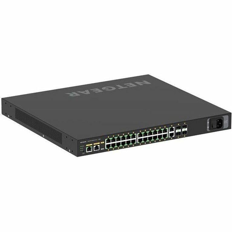 Netgear AV Line M4250-26G4XF-PoE+ 24x1G PoE+ 480W 2x1G and 4xSFP+ Managed Switch GSM4230PX-TAANAS