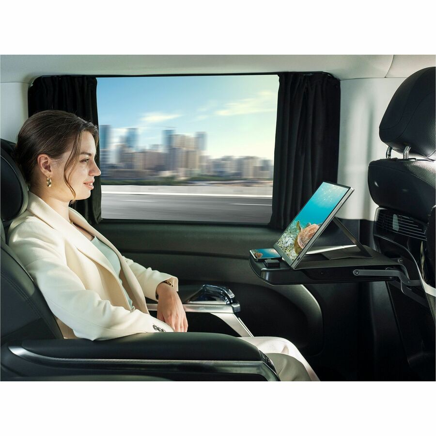 ViewSonic VG1656N 16 Inch 1200p IPS Wireless Portable Monitor with 2 Way Powered 60W USB C, Built-in 4000 mAh Battery and Stand with Smart Cover VG1656N