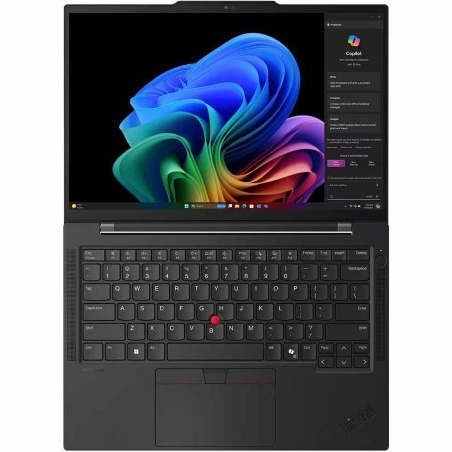 Lenovo ThinkPad T14s Gen 6 21N10000US 14" Notebook - WUXGA - Qualcomm Snapdragon X Elite X1E-78-100 - 32 GB - 1 TB SSD - English Keyboard - Black 21N10000US