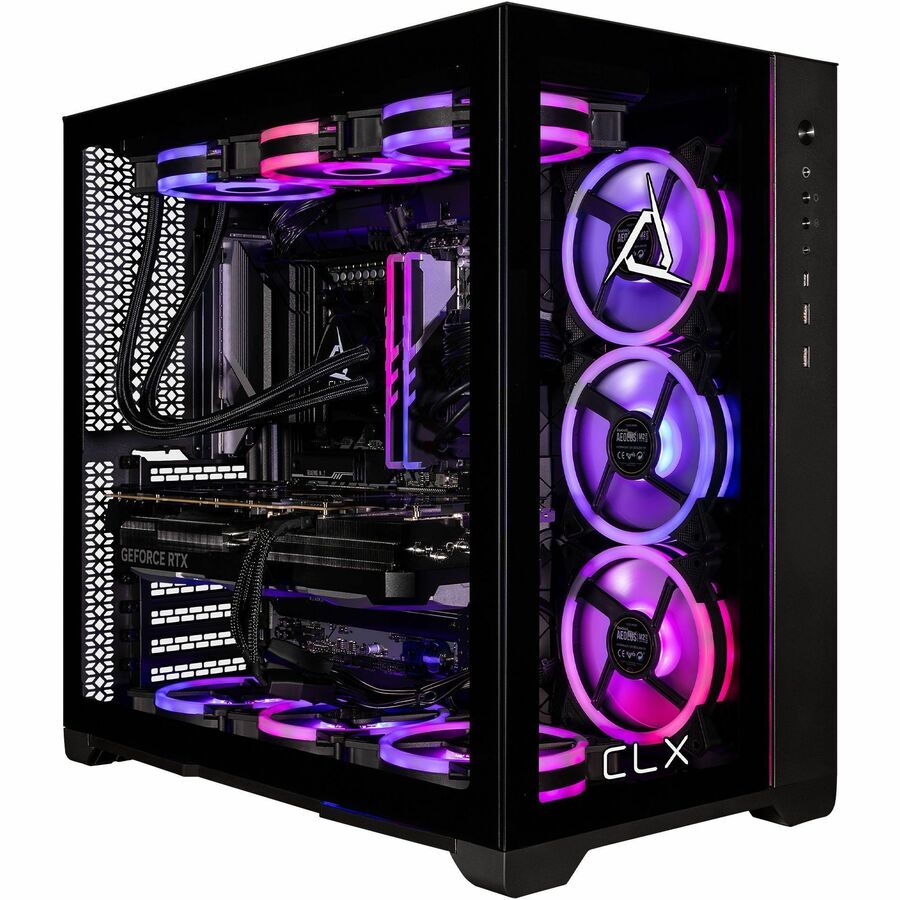 CLX SET Gaming Desktop Computer - AMD Ryzen 7 7800X3D - 32 GB - 2 TB SSD - Mid-tower - Black TGMSETRTU4304BM