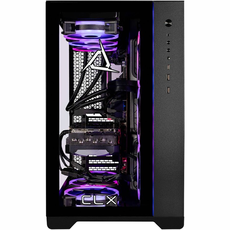 CLX SET Gaming Desktop Computer - AMD Ryzen 7 7800X3D - 32 GB - 2 TB SSD - Mid-tower - Black TGMSETRTU4304BM