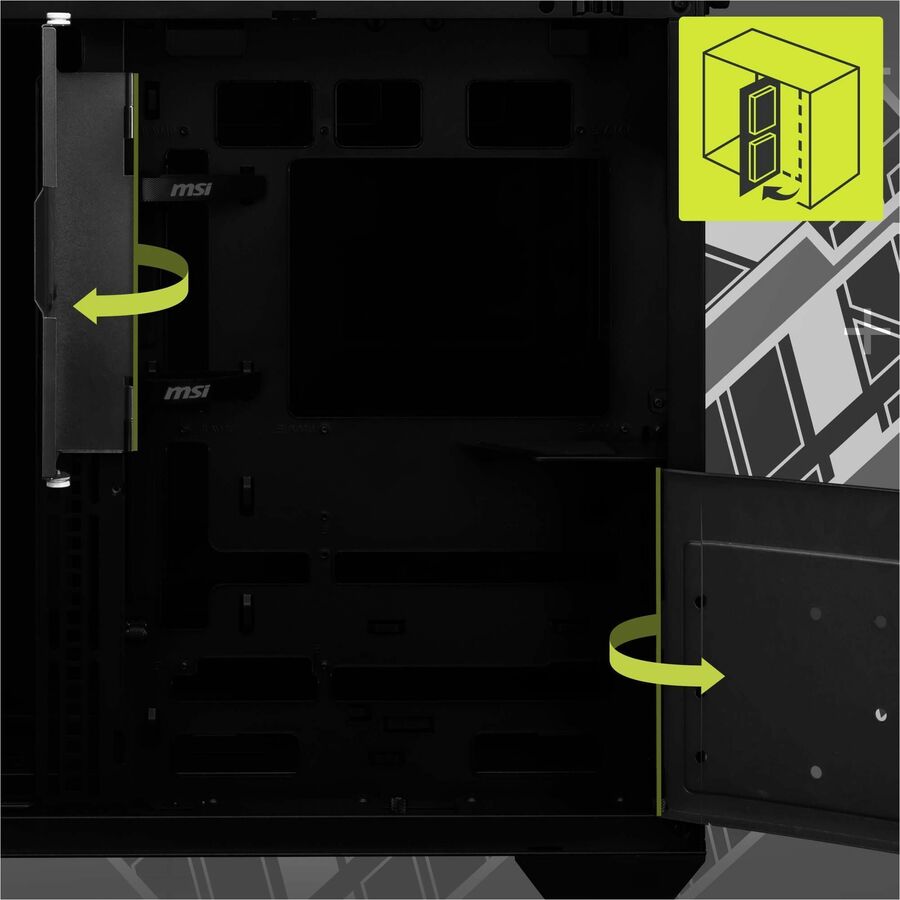 MSI MAG PANO 100L PZ Gaming Computer Case PANO100LPZ