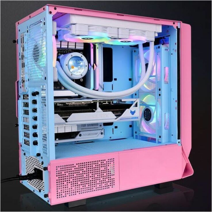 Thermaltake Ceres 350 MX Bubble Pink Mid Tower Chassis CA-1Z3-00MAWN-00