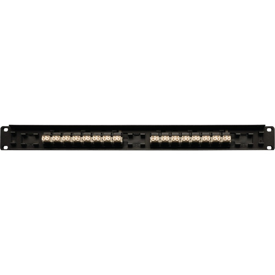 Tripp Lite by Eaton 16-Port Fiber Patch Panel, 1U (LC/LC), Multimode or Singlemode N490-016-LCLC