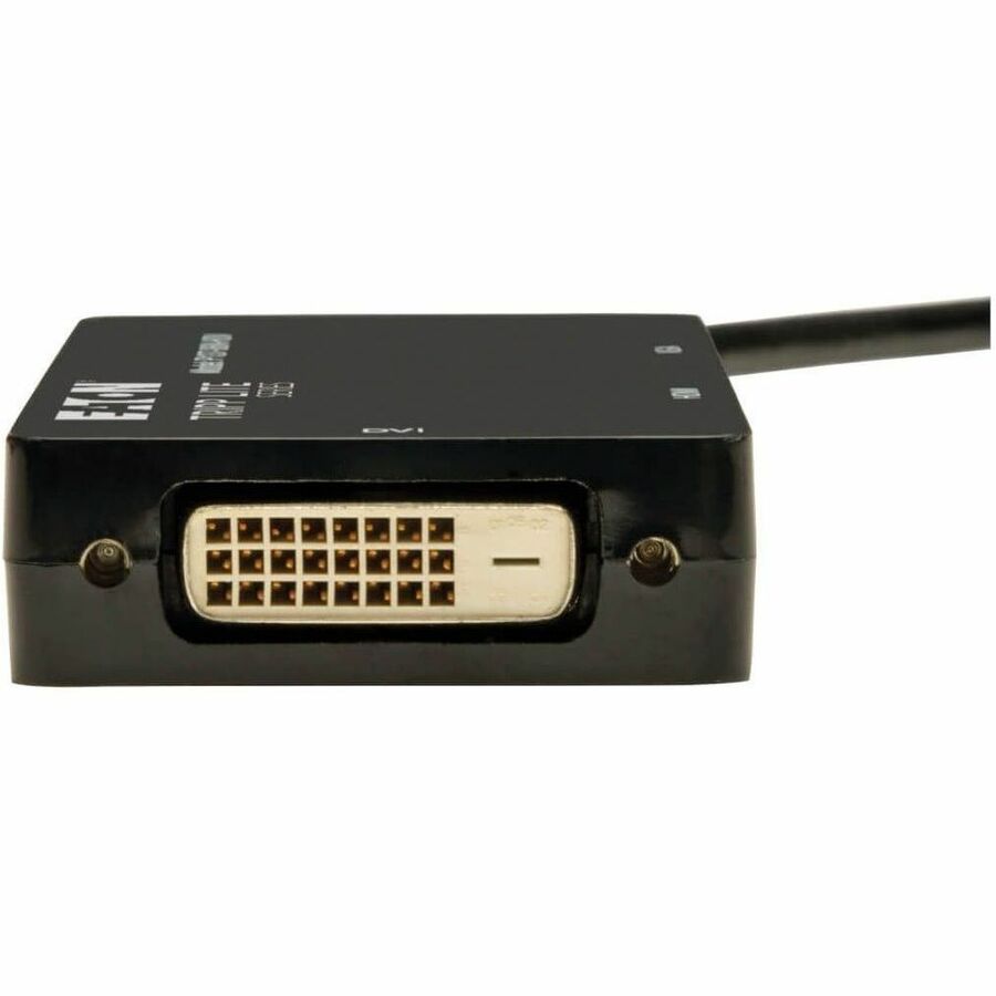 Eaton Tripp Lite Series Keyspan Mini DisplayPort to VGA/DVI/HDMI All-in-One Adapter Video Converter, Black, 6 in. P137-06N-HDV