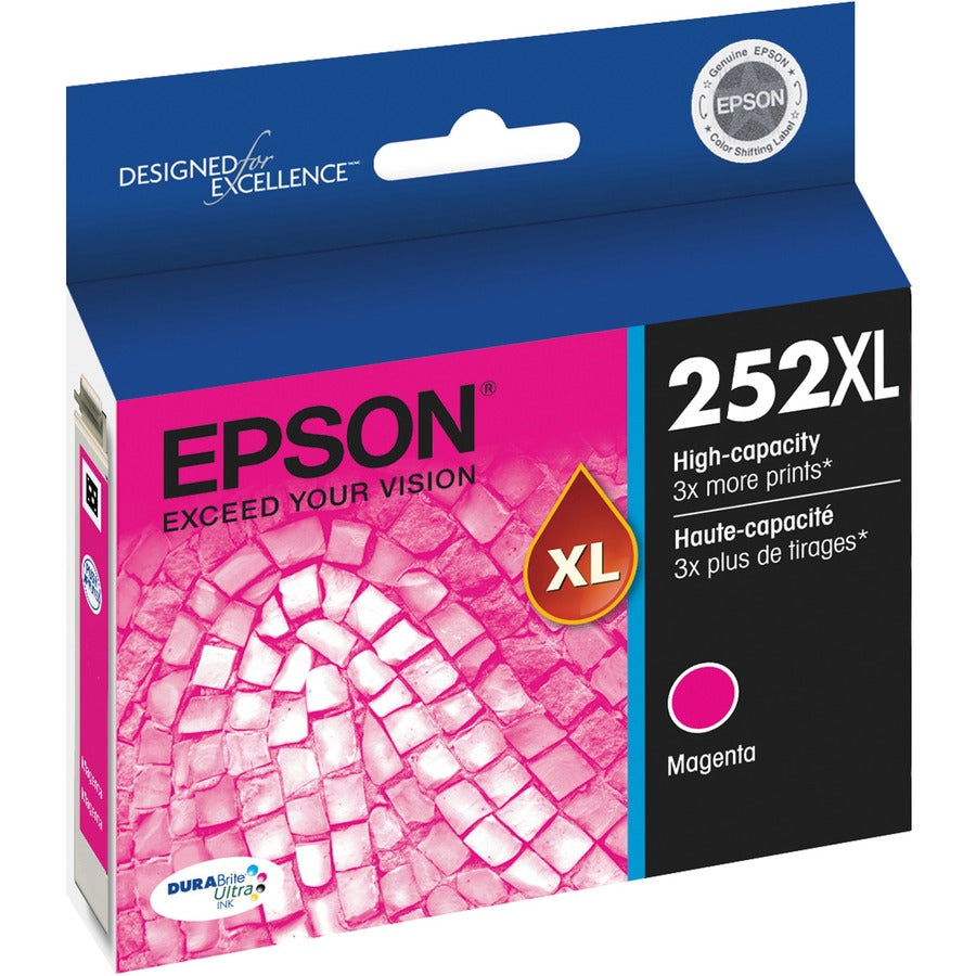 Epson DURABrite Ultra 252XL Original High Yield Inkjet Ink Cartridge - Magenta - 1 Each T252XL320-S