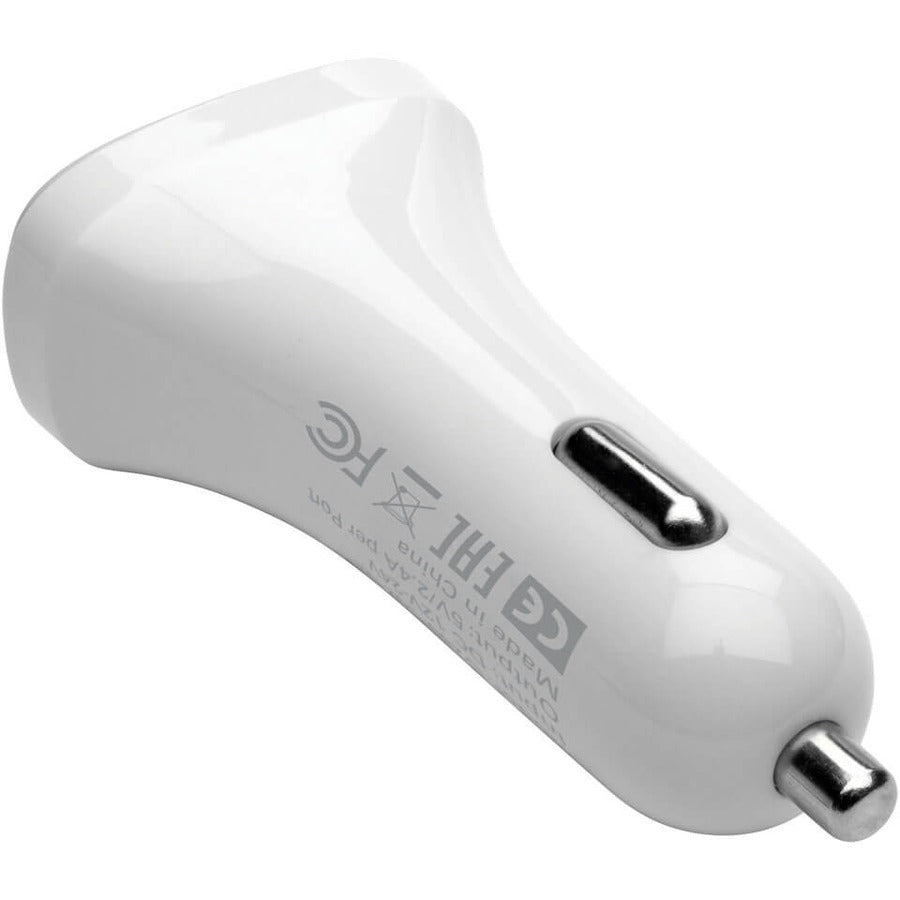 Tripp Lite by Eaton Dual-Port USB Car Charger for Tablets and Cell Phones, 5V 4.8A (24W) U280-C02-S2