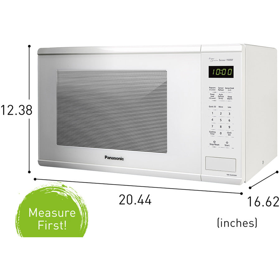 Panasonic 1.3 Cu. Ft. 1100W Countertop Microwave Oven - White -NN-SU656W NN-SU656W