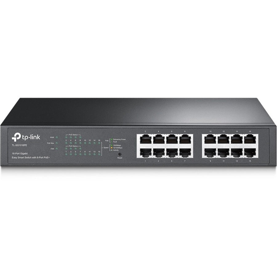 TP-Link TL-SG1016PE - 16-Port Gigabit Easy Smart PoE Switch with 8-Port PoE+ TL-SG1016PE