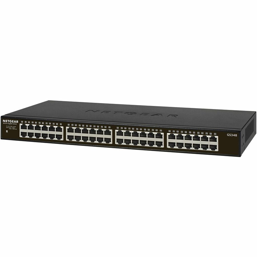 Netgear 48-port Gigabit Ethernet Rackmount Unmanaged Switch (GS348) GS348-100NAS