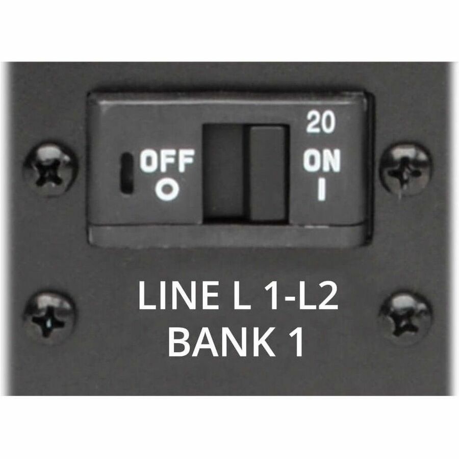 Eaton 10kW 200-240V 3PH Switched PDU - LX Interface, Gigabit, 30 Outlets, L21-30P Input, LCD, 1.8 m Cord, 0U 1.8 m Height, TAA PDU3EVSR6L2130