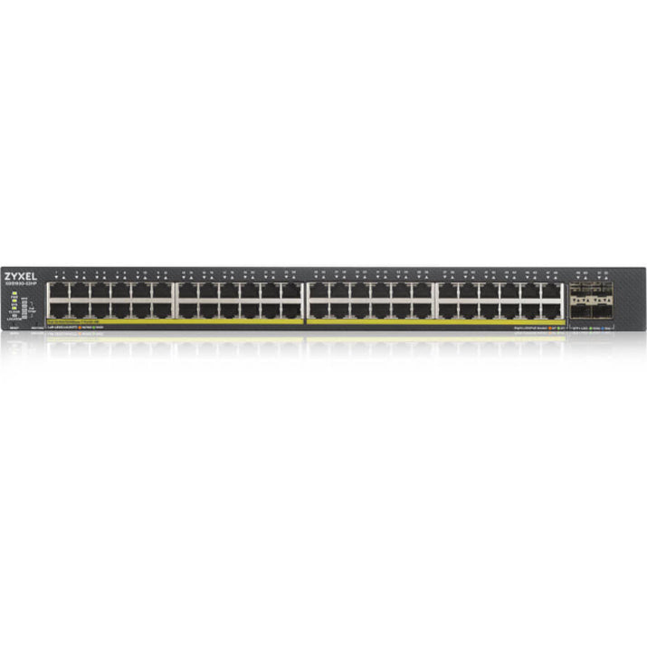 ZYXEL 48-port GbE Smart Managed PoE Switch with 4 SFP+ Uplink XGS1930-52HP