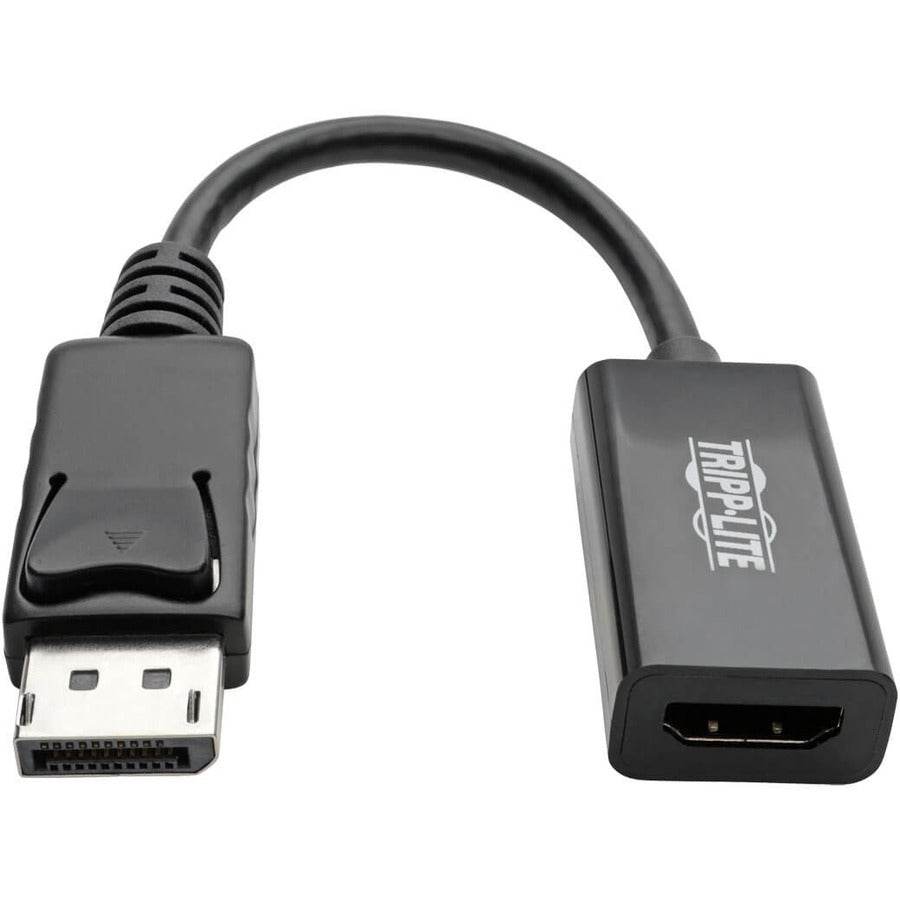 Tripp Lite by Eaton DisplayPort to HDMI Active Adapter (M/F), Latching Connector, 4K 60 Hz, DP1.2, HDCP 2.2,Black, 6 in. P136-06N-H2V2LB