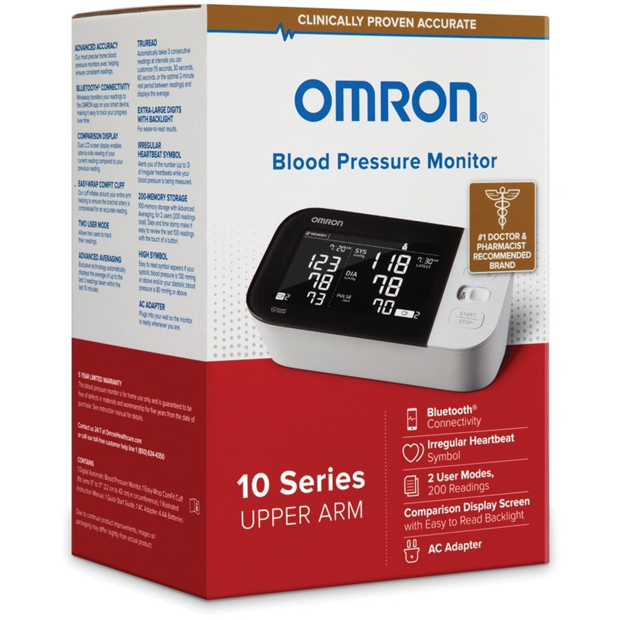 Omron 10 Series Wireless Upper Arm Blood Pressure Monitor BP7450