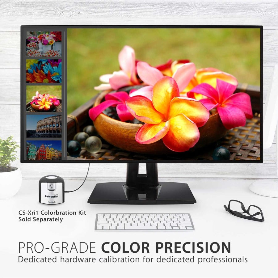 ViewSonic VP3268a-4K 32 Inch 4K UHD IPS Monitor with Advanced Ergonomics, 100% sRGB Rec 709, 14-bit 3D LUT, Eye Care, HDR10 Support, 90W USB C, RJ45, HDR10 VP3268A-4K