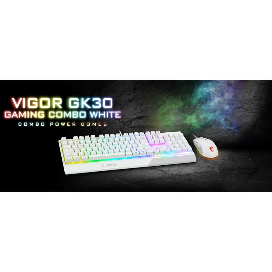 MSI Vigor GK30 White Gaming Keyboard VIGORGK30CW