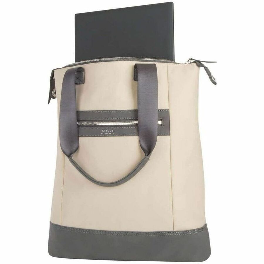 Targus Newport TBO00206GL Carrying Case (Tote) for 15" Notebook, Tablet, Accessories - Tan TBO00206GL