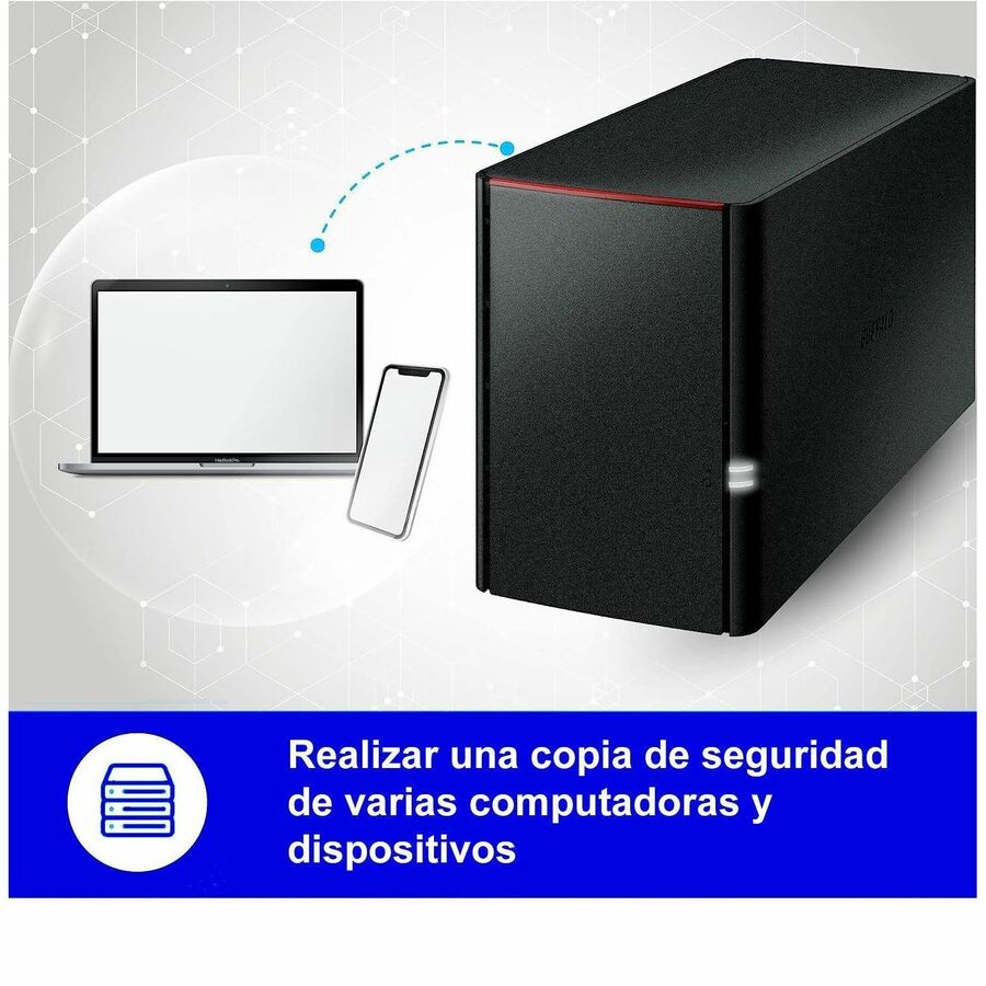 BUFFALO LinkStation 220 12TB 2-Bay Value Home NAS Storage w/ Hard Drives Included LS220D1202