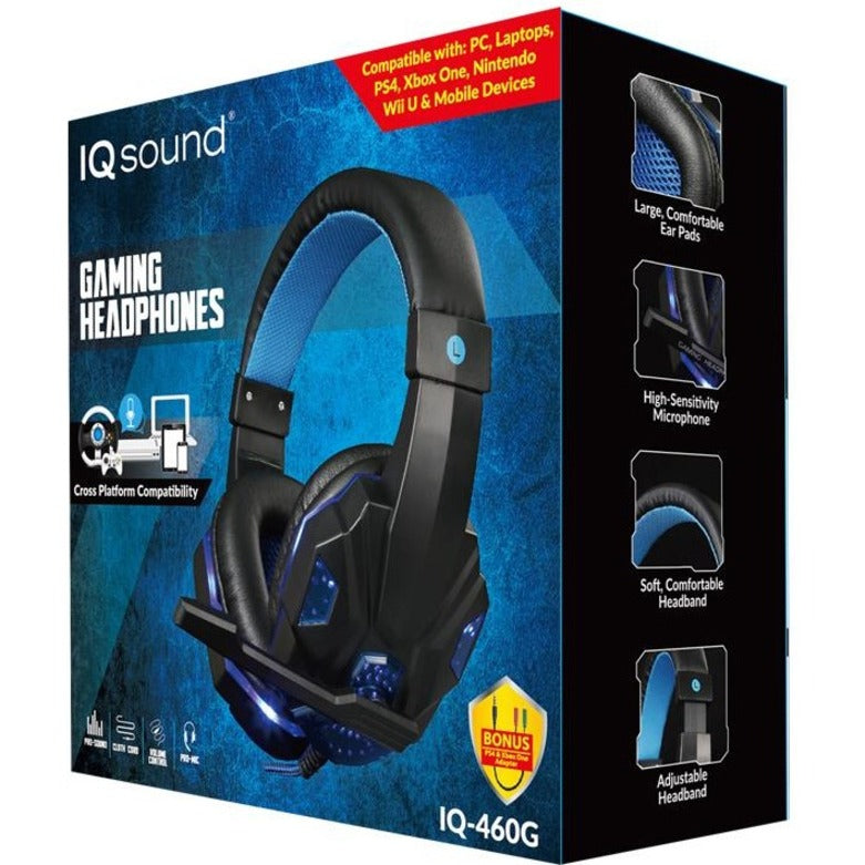 IQ Sound IQ-460G Gaming Headset IQ-460GBLU