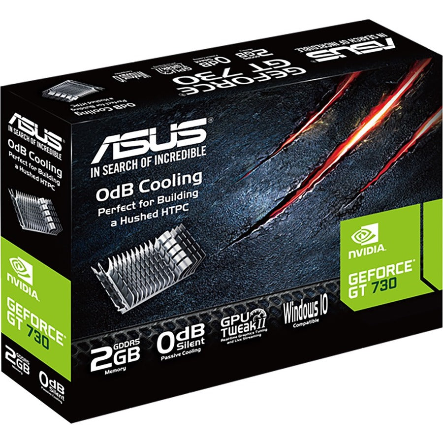 Asus NVIDIA GeForce GT 730 Graphic Card - 2 GB GDDR5 - Low-profile GT730-SL-2GD5-BRK