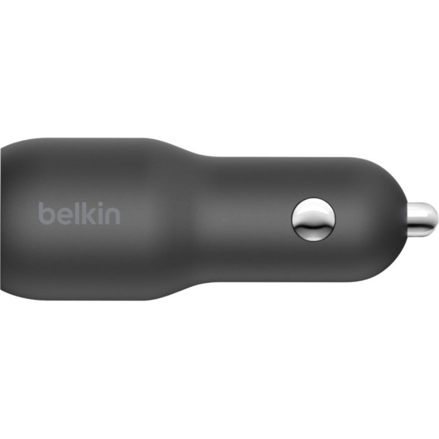 Belkin BoostCharge Dual Car Charger with PPS 37W (USB-C Cable with Lightning Connector included) CCB004BT1MBK-B5
