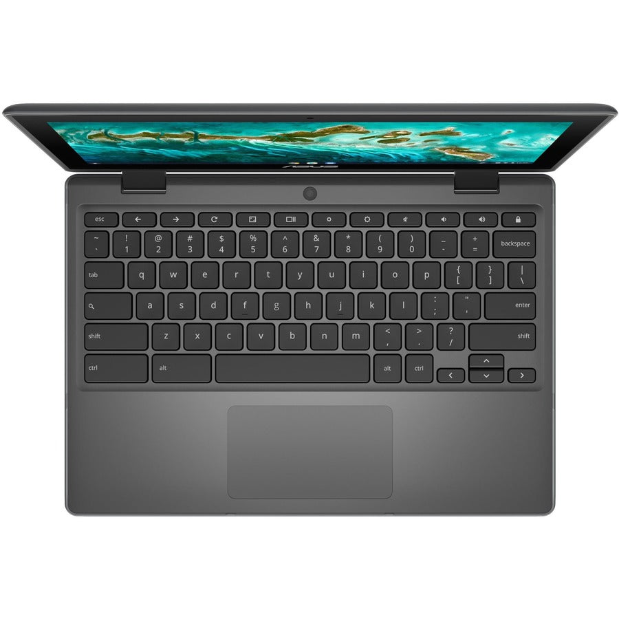 Asus Chromebook Flip CR1 CR1100FKA-YZ142T 11.6" Touchscreen Convertible Chromebook - HD - Intel Celeron N5100 - 4 GB - 32 GB Flash Memory - Dark Gray CR1100FKA-YZ142T