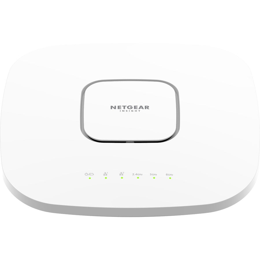 Netgear WAX630E Tri Band IEEE 802.11 a/b/g/n/ac/ax/i 7.80 Gbit/s Wireless Access Point - Indoor WAX630EP-100NAS