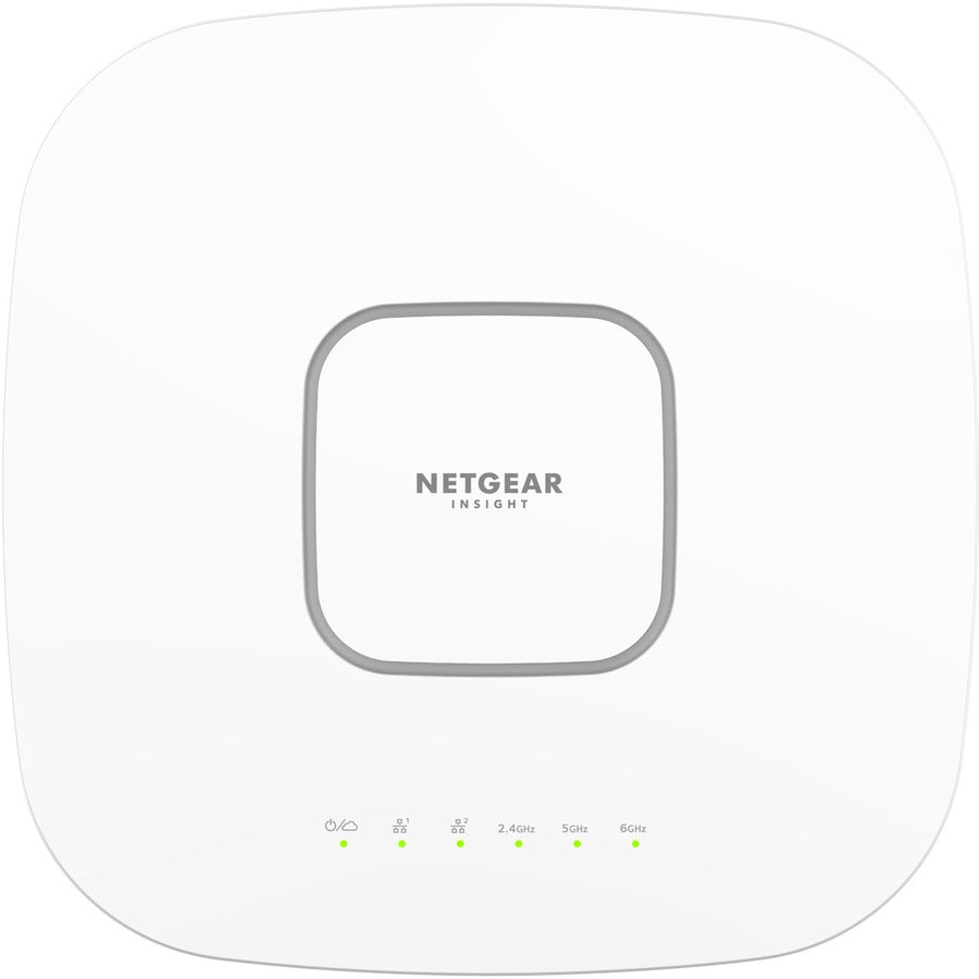 Netgear WAX630E Tri Band IEEE 802.11 a/b/g/n/ac/ax/i 7.80 Gbit/s Wireless Access Point - Indoor WAX630EP-100NAS