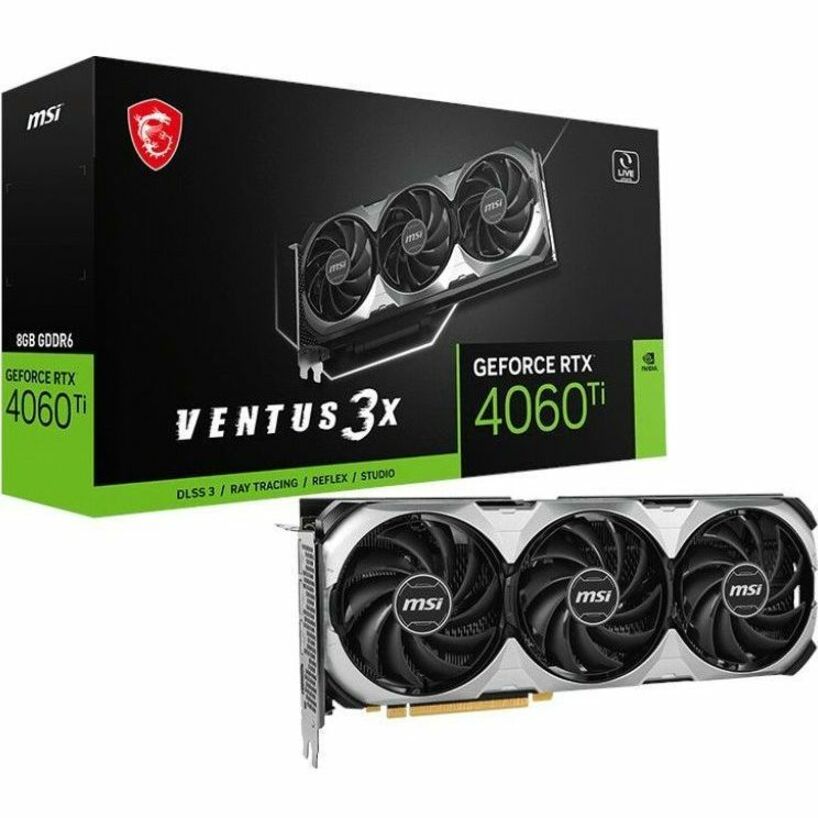 MSI NVIDIA GeForce RTX 4060 Ti Graphic Card - 8 GB GDDR6 G406TV3X8C