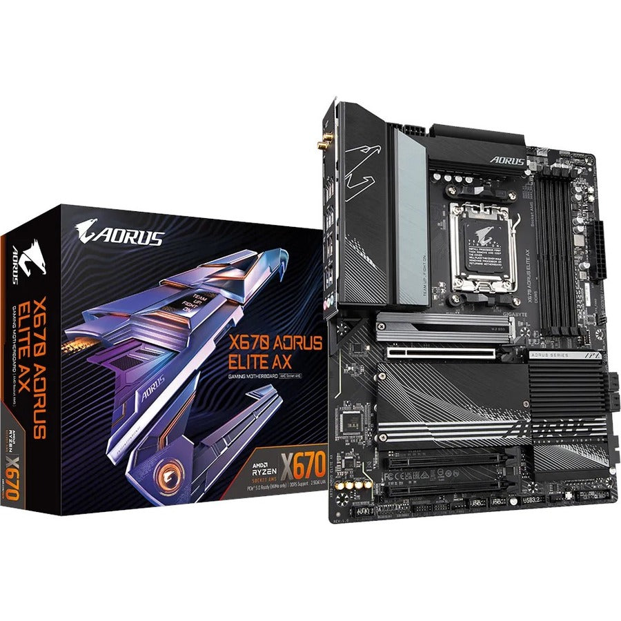 Aorus X670 ELITE AX Gaming Desktop Motherboard - AMD X670 Chipset - Socket AM5 - ATX X670 AORUS ELITE AX