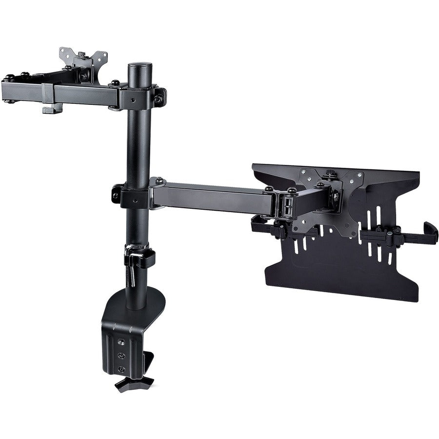 StarTech.com Monitor Arm with VESA Laptop Tray, For a Laptop & Single Display up to 32" (17.6lb/8kg), Adjustable Desk Laptop Arm Mount A2-LAPTOP-DESK-MOUNT