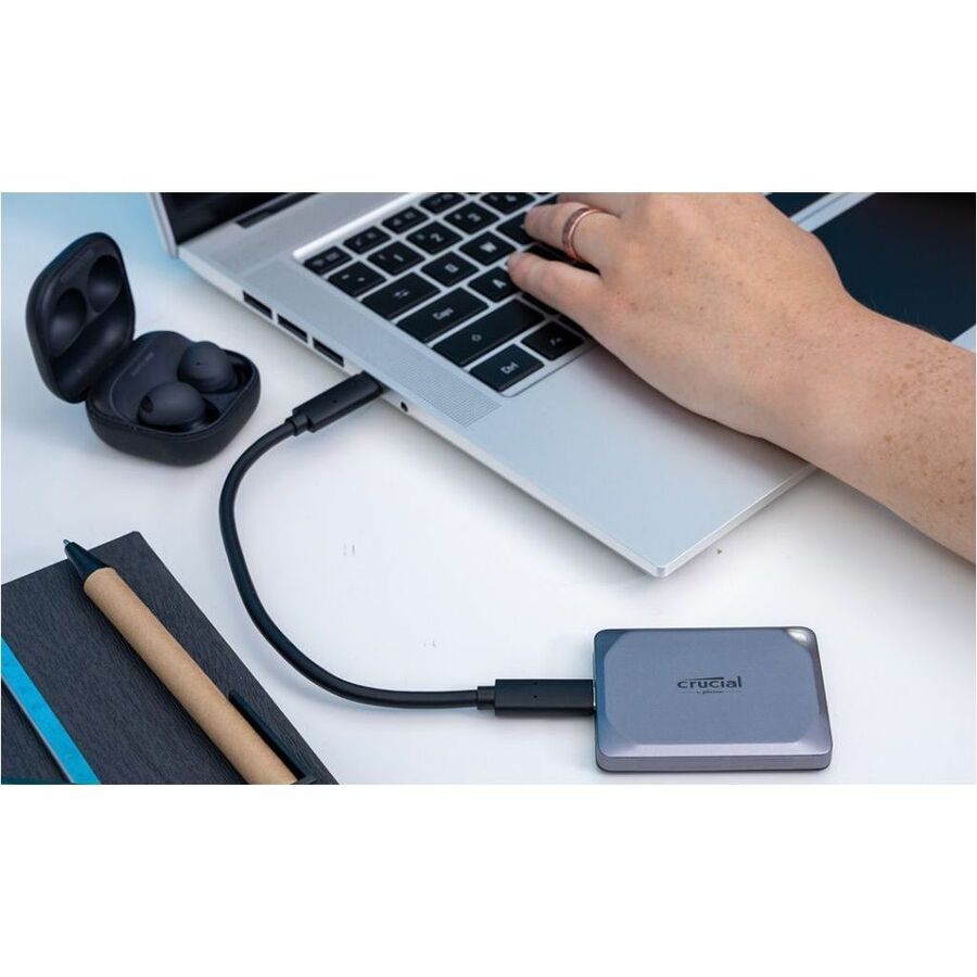 Crucial X9 Pro 4 TB Portable Solid State Drive - External - Gray CT4000X9PROSSD9