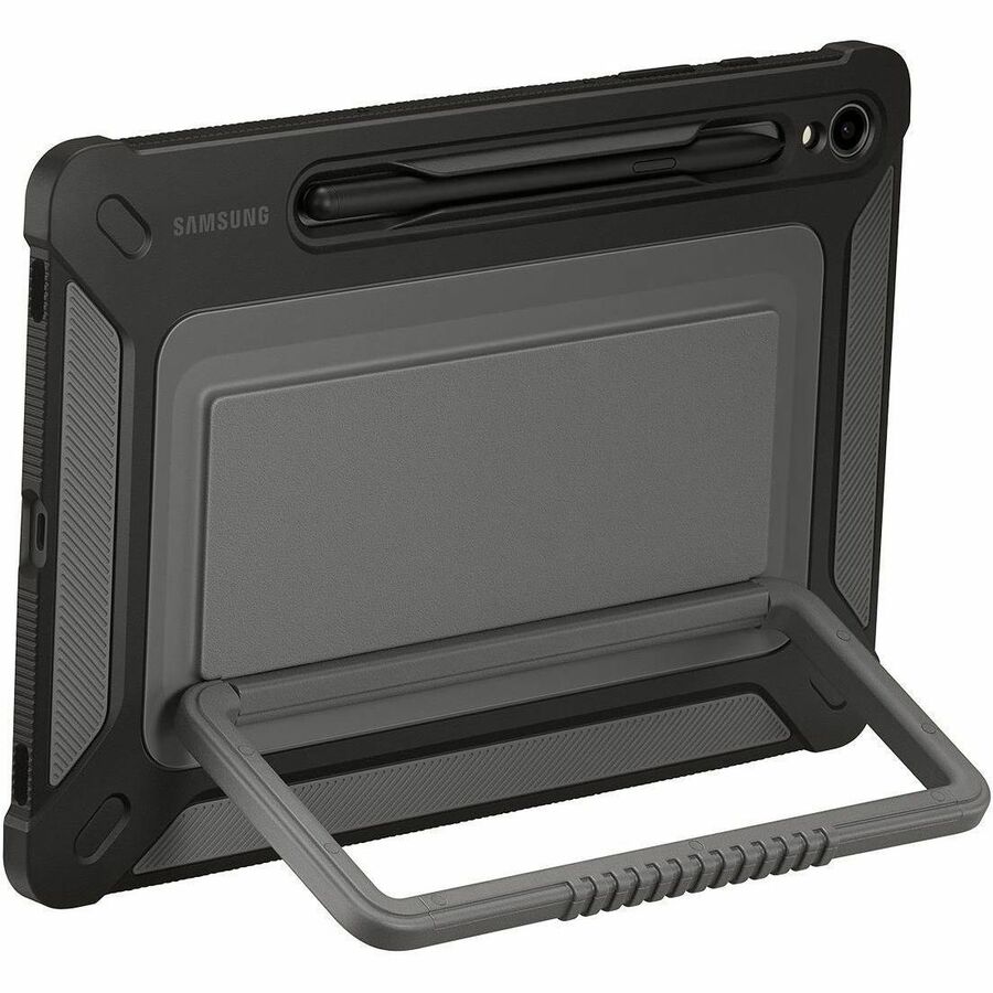Samsung Rugged Carrying Case for 11" Samsung Galaxy Tab S9 Tablet, Stylus - Black EF-RX710CBEGUJ