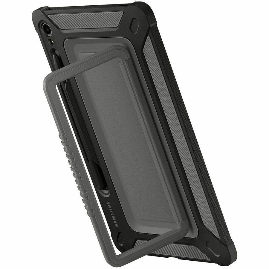 Samsung Rugged Carrying Case for 11" Samsung Galaxy Tab S9 Tablet, Stylus - Black EF-RX710CBEGUJ
