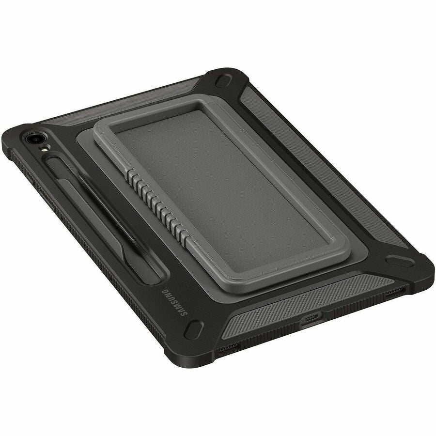 Samsung Rugged Carrying Case for 11" Samsung Galaxy Tab S9 Tablet, Stylus - Black EF-RX710CBEGUJ