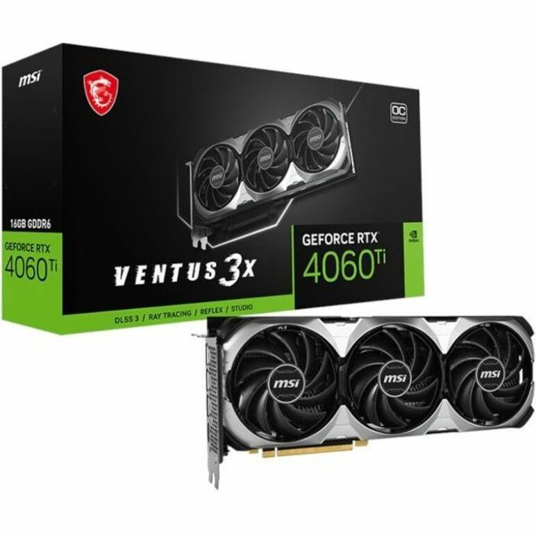 MSI NVIDIA GeForce RTX 4060 Ti Graphic Card - 16 GB GDDR6 G406TV3X16C
