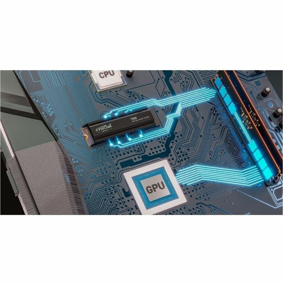 Crucial 1 TB Solid State Drive - M.2 Internal - PCI Express NVMe (PCI Express NVMe 4.0) CT1000T500SSD5