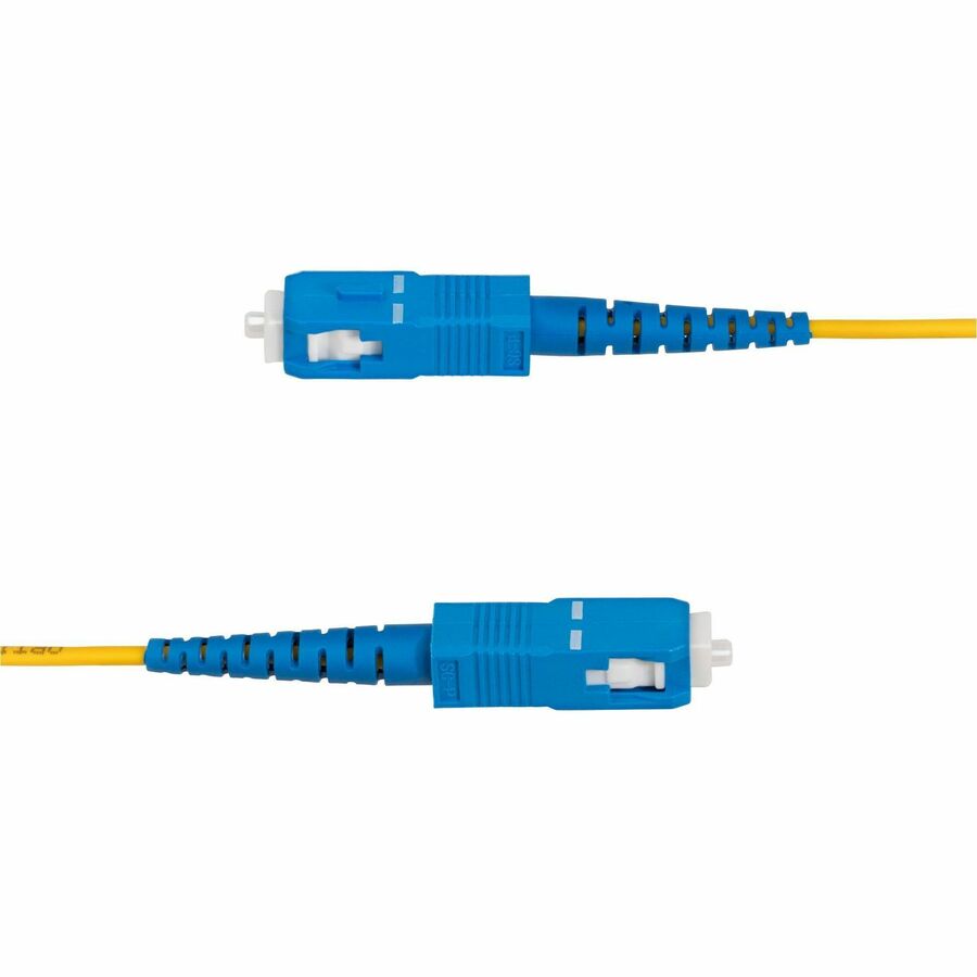 StarTech.com 2m (6.6ft) LC to SC (UPC) OS2 Single Mode Simplex Fiber Optic Cable, 9/125, 40G/100G, Low Insertion Loss, LSZH Jumper Cord SPSMLCSC-OS2-2M