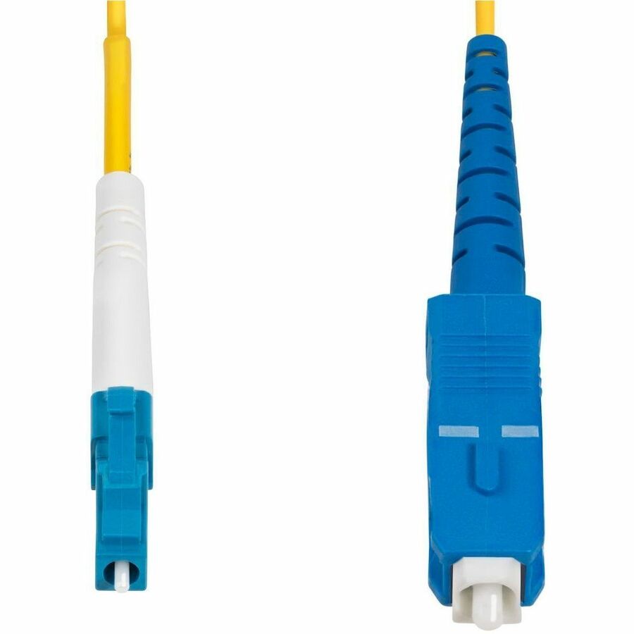 StarTech.com 2m (6.6ft) LC to SC (UPC) OS2 Single Mode Simplex Fiber Optic Cable, 9/125, 40G/100G, Low Insertion Loss, LSZH Jumper Cord SPSMLCSC-OS2-2M