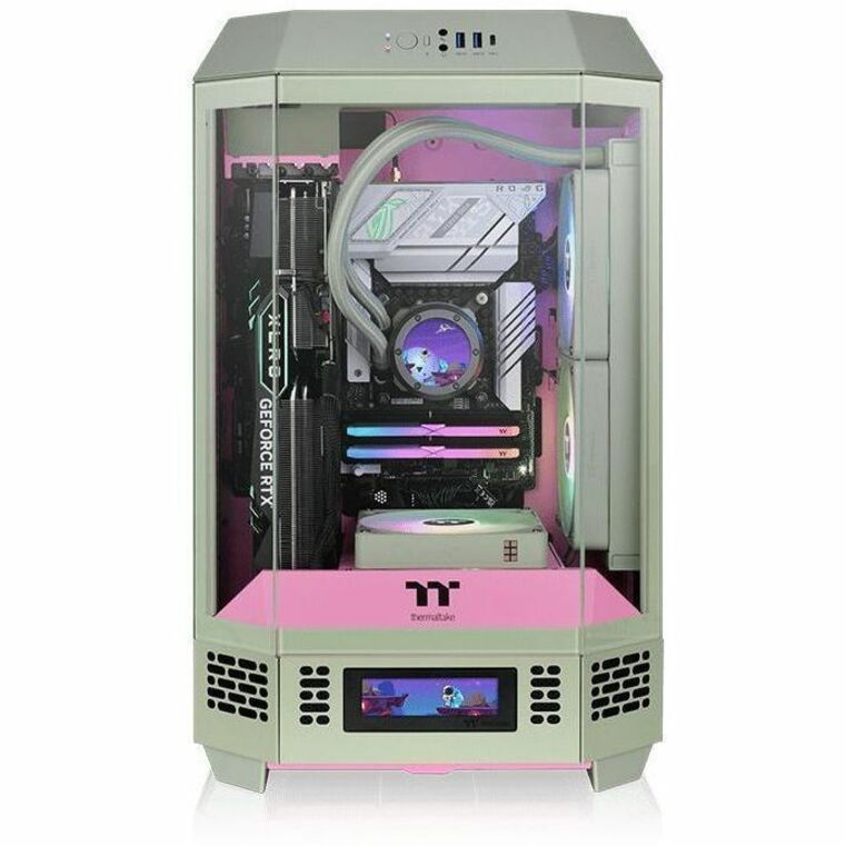 Thermaltake The Tower 300 Matcha Plum Micro Tower Chassis CA-1Y4-00SJWN-00