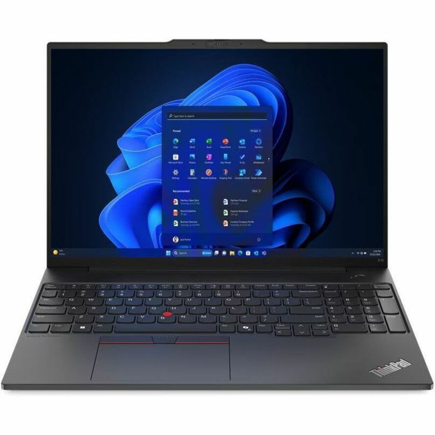 Lenovo ThinkPad E16 Gen 2 21MA0006US 16" Notebook - WUXGA - Intel Core Ultra 7 155U - 16 GB - 512 GB SSD - English Keyboard - Graphite Black 21MA0006US