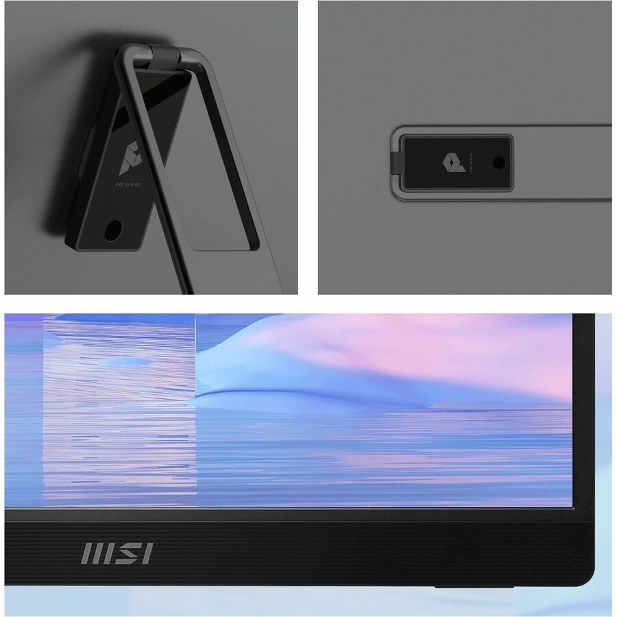 MSI PRO MP161 E2U 16" Class Full HD LED Monitor - 16:9 - Black, Metal Silver PROMP161E2U