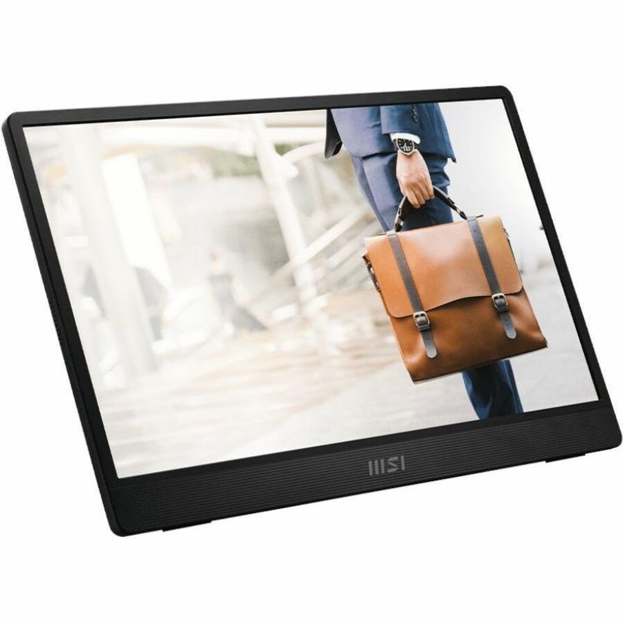 MSI PRO MP161 E2U 16" Class Full HD LED Monitor - 16:9 - Black, Metal Silver PROMP161E2U