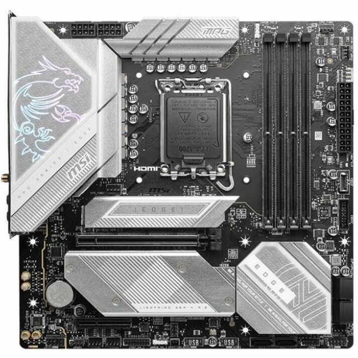 MSI MPG MPG B760M EDGE TI WIFI Gaming Desktop Motherboard - Intel B760 Chipset - Socket LGA-1700 - Micro ATX B760MEDGETIWIFI