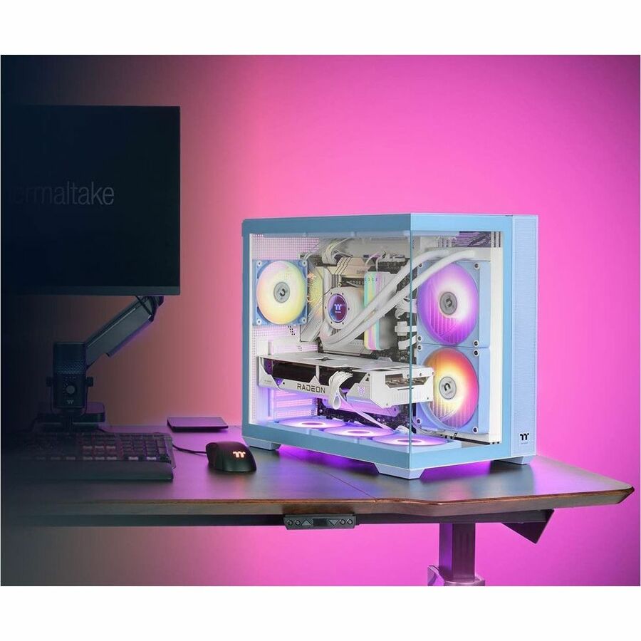 Thermaltake View 380 TG ARGB Hydrangea Blue Mid Tower Chassis CA-1Z2-00MFWN-00