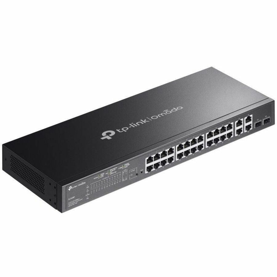 TP-Link Omada SL2428P - Omada 24-Port 10/100 Mbps + 4-Port Gigabit Smart Switch with 24-Port PoE+ SL2428P