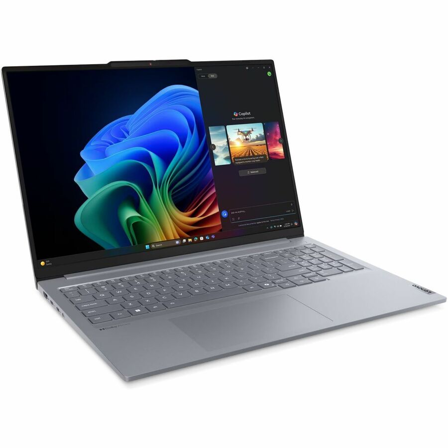 Lenovo ThinkBook 16 G7 QOY 21NH000JUS 16" Notebook - WUXGA - Qualcomm Snapdragon X Plus X1P-42-100 - 16 GB - 512 GB SSD - English (US) Keyboard - Luna Gray 21NH000JUS