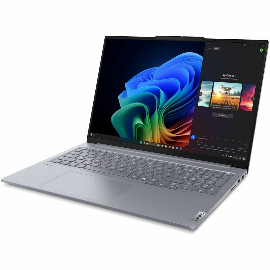 Lenovo ThinkBook 16 G7 QOY 21NH000JUS 16" Notebook - WUXGA - Qualcomm Snapdragon X Plus X1P-42-100 - 16 GB - 512 GB SSD - English (US) Keyboard - Luna Gray 21NH000JUS