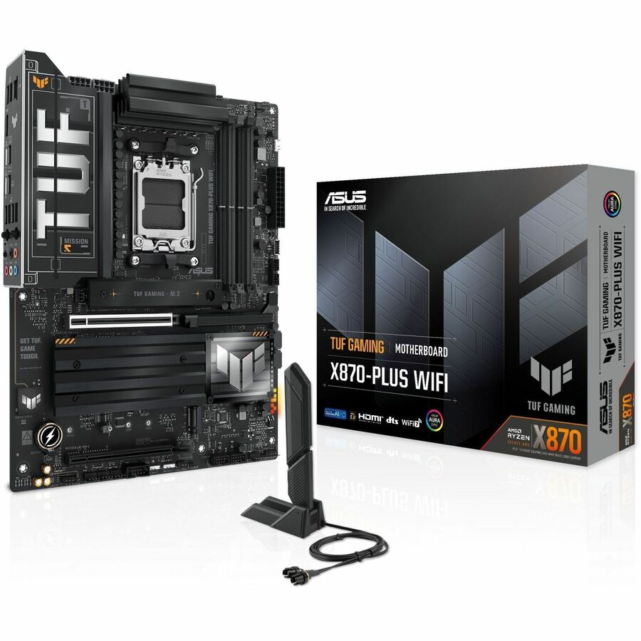 TUF TUF GAMING X870-PLUS WIFI Gaming Desktop Motherboard - AMD X870 Chipset - Socket AM5 - ATX TUFGAMING X870-PLUSWIFI