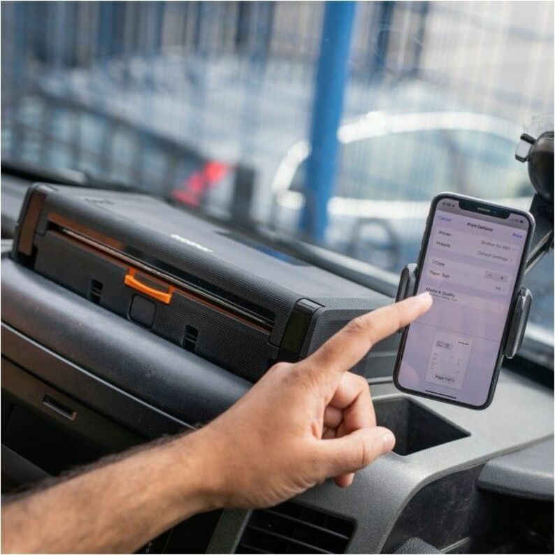 Brother PJ-823 Mobile Direct Thermal Printer - Monochrome - Portable - Label Print - USB - USB Host PJ823-VK